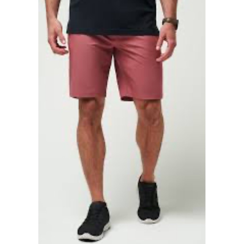 New Travis Mathew 9-Inch Wanderlust Shorts Roan Rouge Size 40 Golf